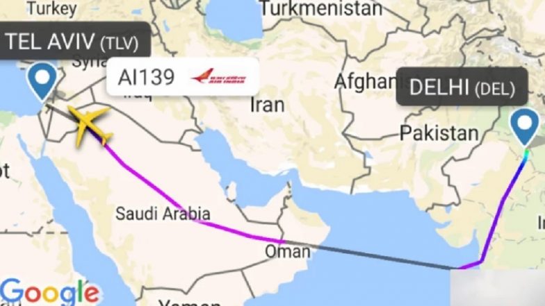 In Historic Flight, Air India Flies Over Saudi Arabian Air Space To Israel