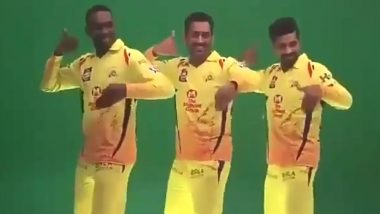 Watch CSK Captain MS Dhoni, Ravindra Jadeja & DJ Bravo Shake a leg for a Promo Video