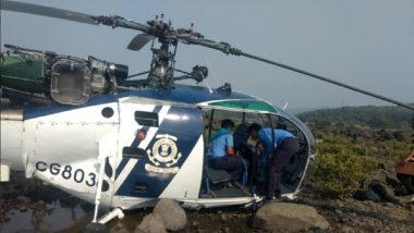 Indian Coast Guard Helicopter Crashes in Maharashtra's Raigad