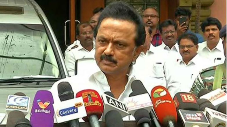 DMK'S MK Stalin Urges Tamil Nadu Chief Minister 