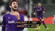 Fiorentina Captain Davide Astori Dies Aged 31 Leaving Italy Football in Bitter Shock