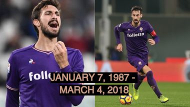 Fiorentina Captain Davide Astori Dies Aged 31 Leaving Italy Football in Bitter Shock