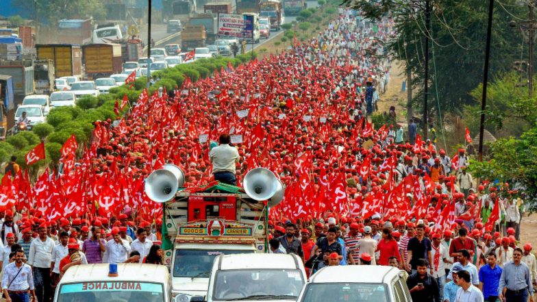 Kisan Long March-2: Maharashtra Farmers Launch March From Nashik to Mumbai for Second Time in 12 Months