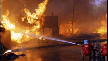Massive Fire in Belapur, Navi Mumbai: Burns Down 5 Factories, 12 Fire Engines at Spot
