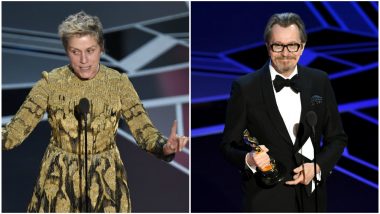 Oscars 2018: Gary Oldman, Frances McDormand Win Best Actors for Darkest Hour and Three Billboards Outside Ebbing, Missouri Respectively