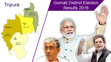 Tripura - Gomati District Election Results 2018: Who is Winning From Amarpur, Ampinagar, Matarbari, Radhakishorpur & Other Assembly Seats?