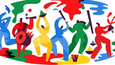 Happy Holi 2018: Google Doodle Captures Essence of Holi With Colors And Dhols