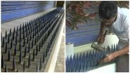 Iron Spikes at HDFC Mumbai Branch: Bank Removes Metal Nails After Facing Flak