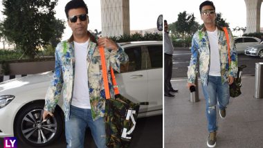 Karan Johar Makes a U-turn; Takes His Airport Look Seriously! PICS