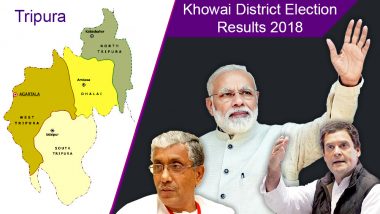 Tripura - Khowai District Election Results 2018: Who is Winning From Asharambari, Kalyanpur-Pramodnagar, Krishnapur, Teliamura & Other Assembly Constituencies?
