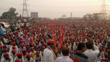 Kisan Long March Again: Farmers Embark on 180 km Foot-Journey From Nashik to Mumbai, Demand MSP Hike, Loan Waiver