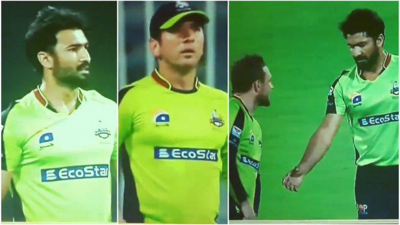 Sohail Khan-Yasir Shah Fight Video: Lahore Qalandars' Players Involved in Scuffle During PSL 2018 Match