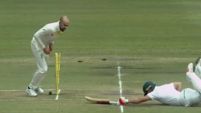 Nathan Lyon fined for AB de Villiers send-off Nathan Lyon fined for AB de Villiers send-off