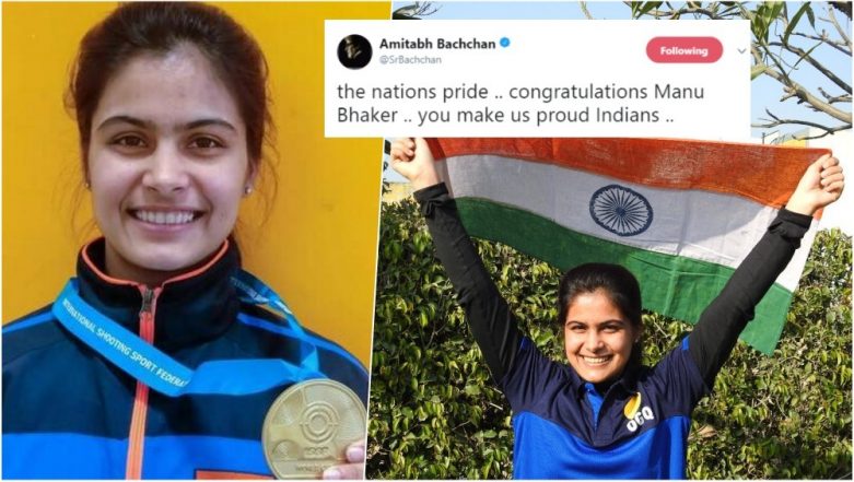 Manu Bhaker Wins 2nd Gold at ISSF World Cup, Amitabh ... - 781 x 441 jpeg 73kB