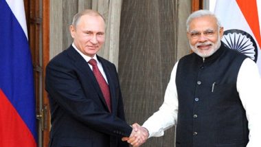 Russian President Vladimir Putin Sends Congratulatory Telegram to Narendra Modi on Poll Victory in Lok Sabha Elections 2019