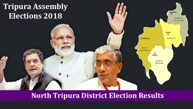 North Tripura District Assembly Election Results 2018: Who is Winning From Bagbassa, Dharmanagar, Jubarajnagar, Panisagar & Other Constituencies?