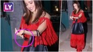 Nushrat Bharucha SPOTTED Putting Fork in Her Purse Near a Bandra Restaurant, We Wonder if SKTKS Actress is Kleptomaniac? View Pic