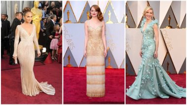 Best Oscar Dresses Sneak Peek into the Most Iconic Gowns at the Red Carpet of the Academy Awards LatestLY