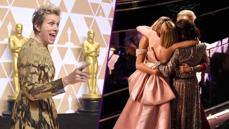 Oscars 2018: Best Actress Nominees Hugging After Frances McDormand's Win is Making Social Media Shed Happy Tears Oscars 2018: Best Actress Nominees Hugging After Frances McDormand's Win is Making Social Media Shed Happy Tears