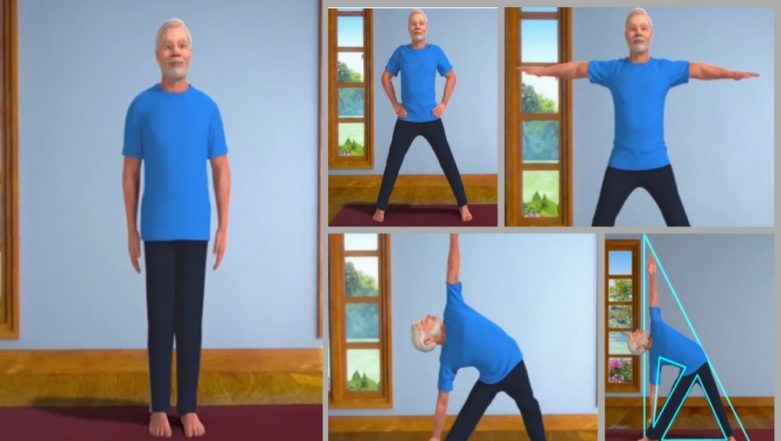 PM Narendra Modi's 3D Doppelganger Does Yoga: Read The Health Benefits of  Trikonasana | 🍏 LatestLY