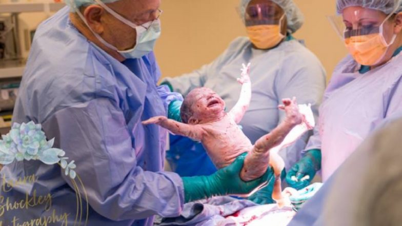 Baby Enters the World With Open Arms and a Big Smile, Surprises Everyone!