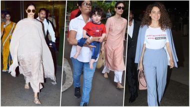 Airport Celeb Spotting This Week: Taimur Ali Khan, Kareena Kapoor, Deepika Padukone and Kangana Ranaut Steal The Spotlight