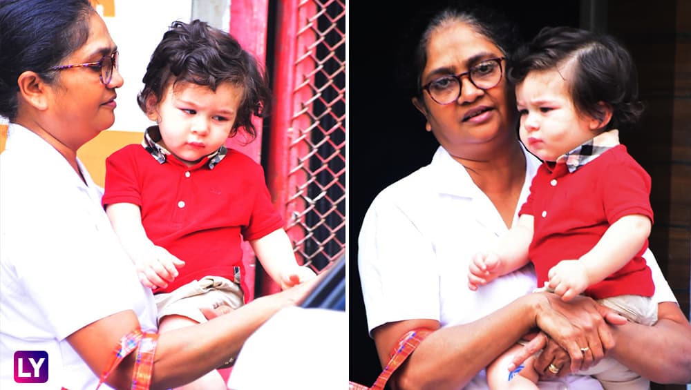Taimur is Super Cute in the red t-shirt Taimur is Super Cute in the red t-shirt