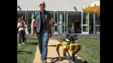 Jeff Bezos Takes a Walk With His Robot Dog SpotMini At MARS, Video Goes Viral