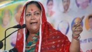 Rajasthan Diwas: CM Vasundhara Raje Extends Greetings to People of Her State