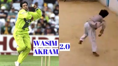 Wasim Akram Lauds Pakistani Kid With Identical Bowling Action in Viral Video, Wife Shaniera Thompson Agrees!