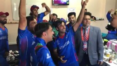 Video of Afghanistan’s Dressing Room Celebration Post Cricket World Cup 2019 Qualification Will Give You Goosebumps