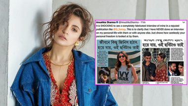 Anushka Sharma SLAMS Bengali Newspaper For FABRICATING Her Marriage And Personal Life Details