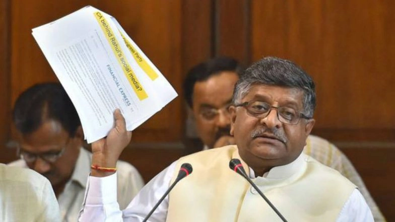 Fear of Job Losses Misplaced, 'New Age Tech' to Create More Employment: Union Minister Ravi Shankar Prasad