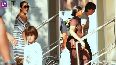 How Sweet! Shah Rukh Khan And Gauri Pick Up AbRam From School Together – View Pics