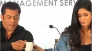 Salman Khan and Katrina Kaif Sharing Same Cup of Coffee Reminds us of Iconic Andaz Apna Apna Comedy Scene:Video