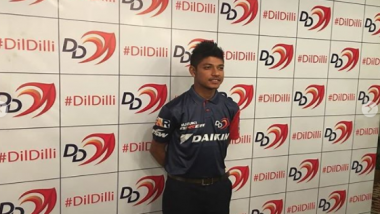 Nepali Cricketer Sandeep Lamichhane Receives Delhi Daredevils Jersey