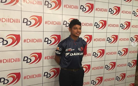 Nepali Cricketer Sandeep Lamichhane Receives Delhi Daredevils Jersey