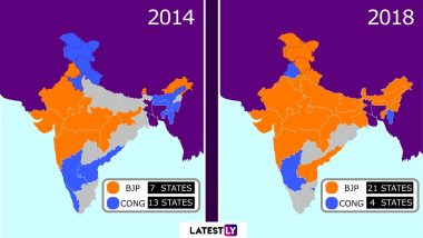 Post Saffron Switch in Northeast, BJP Now Rules 21 of 29 States, Governs Over 70% of India's Population