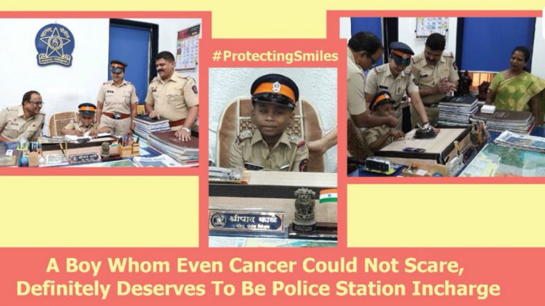 Cancer Patient’s Dream Come True; 7-year-old Becomes Police Inspector For A Day in Mumbai