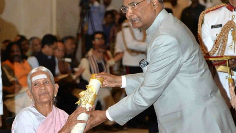 V Nanammal Receives Padma Shri; The 99-Year-Old Yoga Practitioner Continues to Follow A Lifestyle Close to Nature V Nanammal Receives Padma Shri; The 99-Year-Old Yoga Practitioner Continues to Follow A Lifestyle Close to Nature