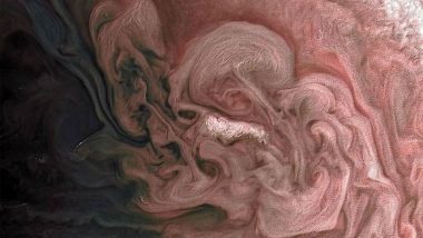 Rose-Coloured Jupiter: NASA’s Juno Spacecraft Captures Stunning Picture of Massive Storm on Largest Planet
