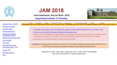 IIT JAM Result 2018 Announced at jam.iitb.ac.in: Know About Schedule & Important Dates After Results