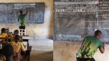 Ghana Teacher Richard Appiah Akoto Who Taught MS Word On Blackboard, Gets Computers From Microsoft and Indian Firm NIIT