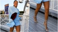 Rihanna Walking Confidently on Sidewalk-Grates in Heels Leave Twitterati Super Impressed! (See Freaky Pictures)