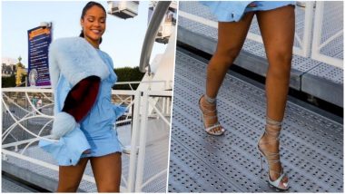 Rihanna Walking Confidently on Sidewalk-Grates in Heels Leave Twitterati Super Impressed! (See Freaky Pictures)