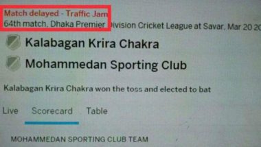 Bizarre! Traffic Jam Delays the Start of Dhaka Premier League Cricket Match, Players Take Rickshaw to Reach the Venue