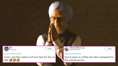 Anupam Kher is Walking Too Fast as Dr Manmohan Singh in 'The Accidental Prime Minister' Leaked Video, Twitterati Pokes Fun at the Actor!