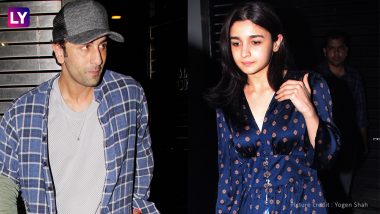 Brahmastra Co-stars Alia Bhatt and Ranbir Kapoor step out Twinning in Blue - Check out Pics