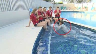 BBC Presenter Mike Bushell Falls Into Pool During Live Commonwealth Games Interview, Video Goes Viral