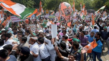 Congress Protests Outside Raj Bhawan, Seeks Jobs for Unemployed Youth